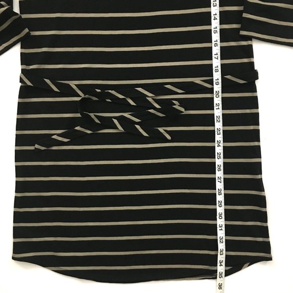 NWOT! Banana Republic Stripe Scoop Neck Belted Pocket T-Shirt Dress - M - Picture 5 of 9